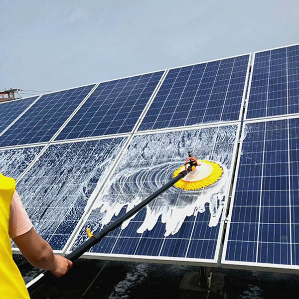 Industrial Roller Brush Cleaning Photovoltaic Solar Panel System Robot