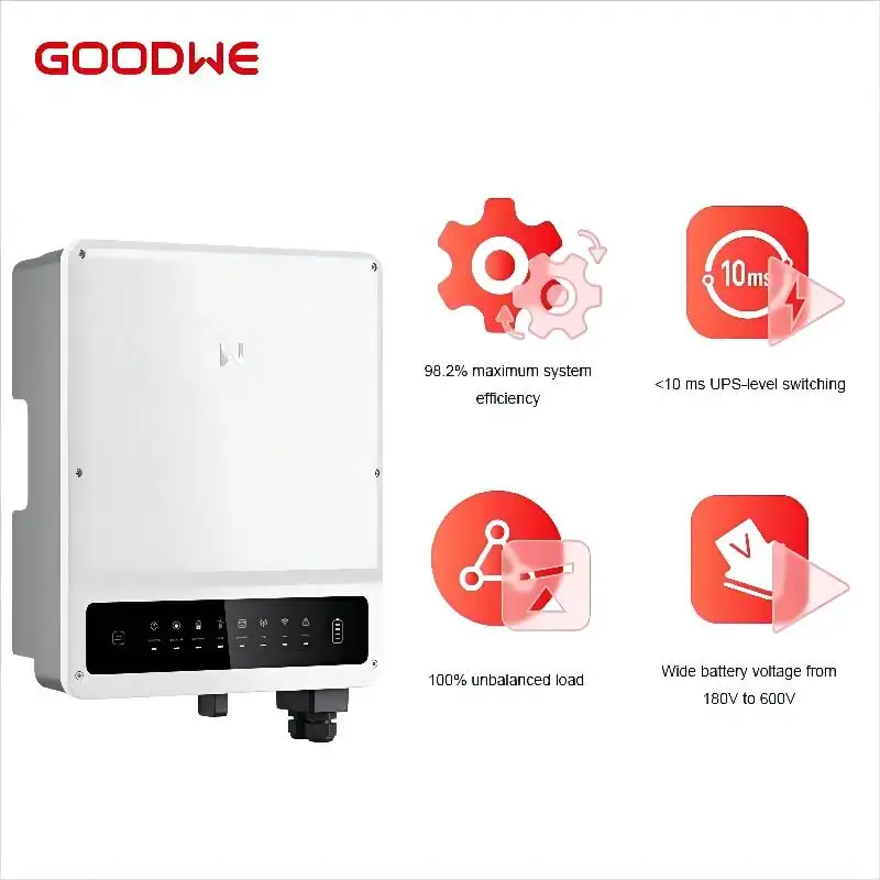 Goodwe Solar On/OFF Grid Inverter 6KW 10KW PV DC/AC Inverter ET PLUS+ Series GW10K-ET 24V 48V PV Inverter