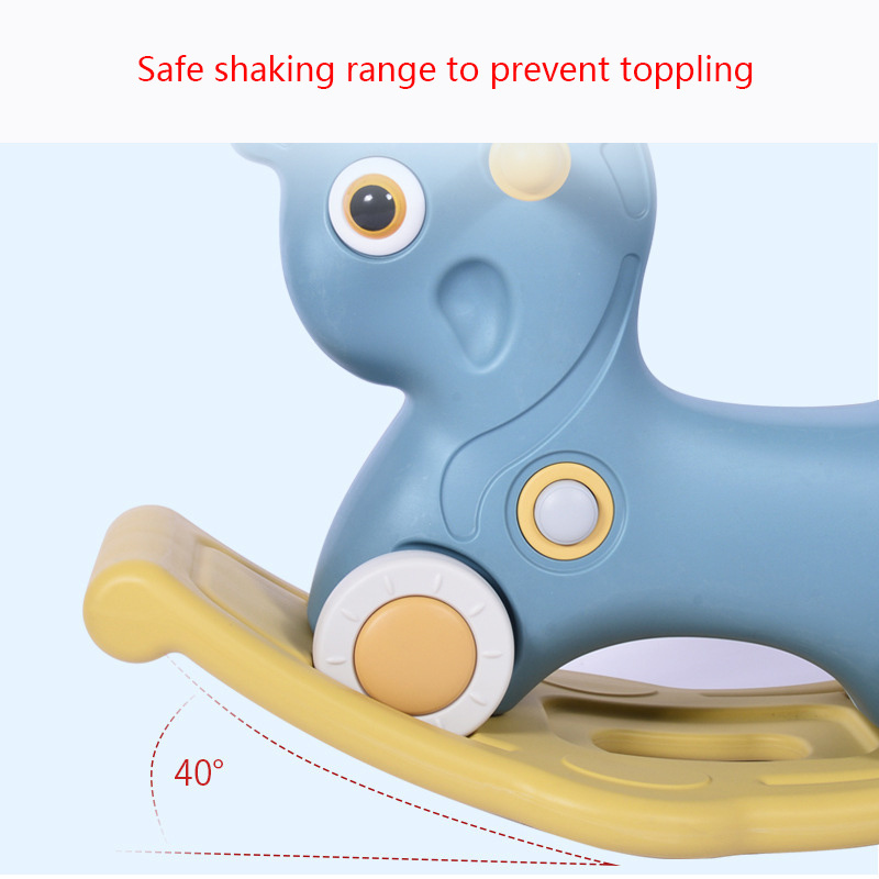 Wholesale Price Multsliding Toysastic Children Animal Horse Riding Rocking Horse Toy for Kids Plastic OEM Unisex 2 to 4 Years