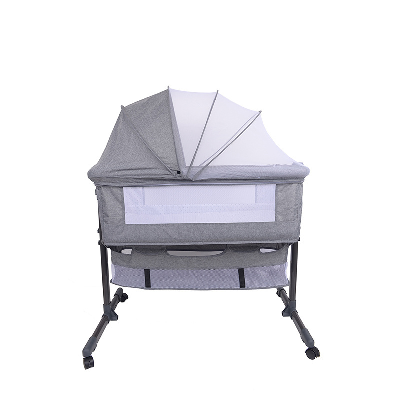 2023 new style Foldable travel baby crib baby bed beside adult bed  baby cot bed crib