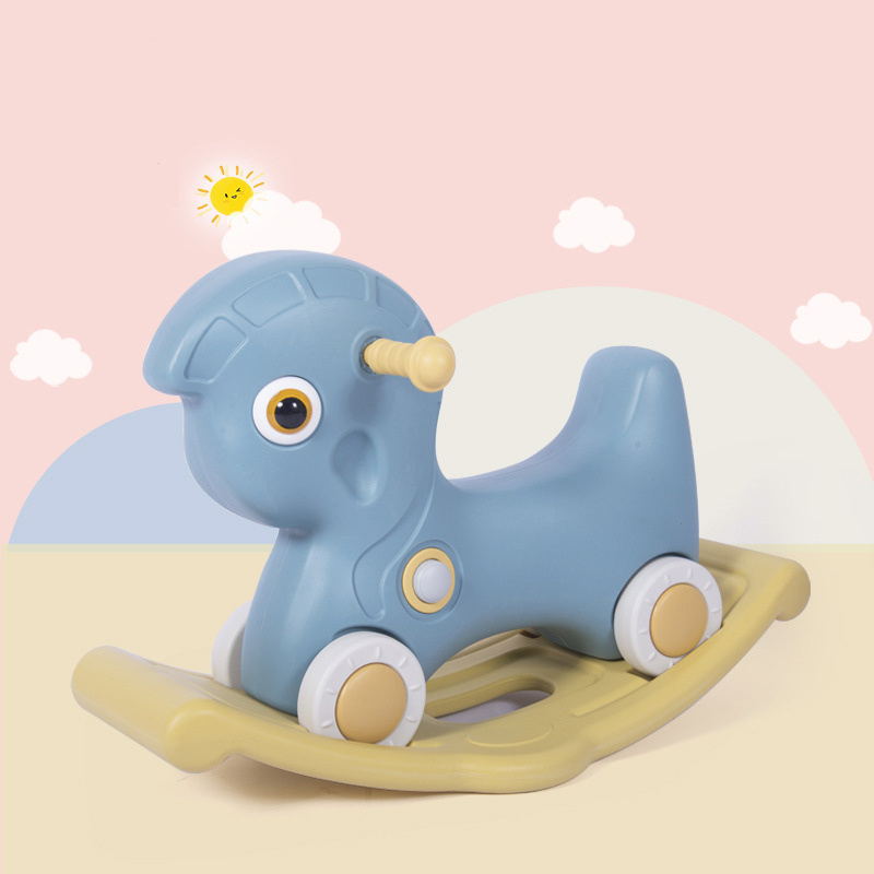 Wholesale Price Multsliding Toysastic Children Animal Horse Riding Rocking Horse Toy for Kids Plastic OEM Unisex 2 to 4 Years