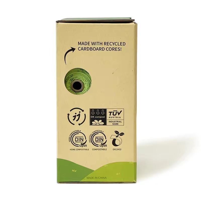 pet poop waste disposal bag biodegradable compostable degradable dog poop poo pop bag cornstarch EPI poop bag for dog custom