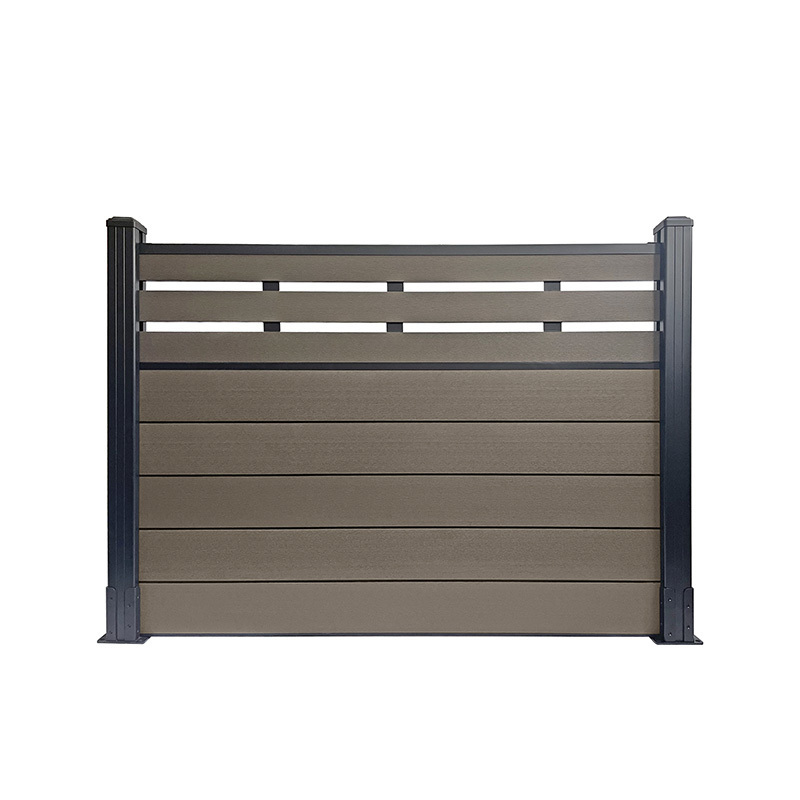 Durable Wood plastic composite wpc fence home garden fence panels better than vinyl pvc fence