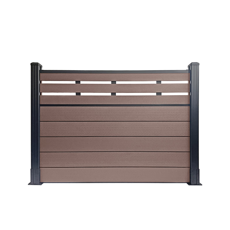 Durable Wood plastic composite wpc fence home garden fence panels better than vinyl pvc fence