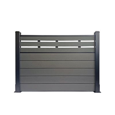 Durable Wood plastic composite wpc fence home garden fence panels better than vinyl pvc fence