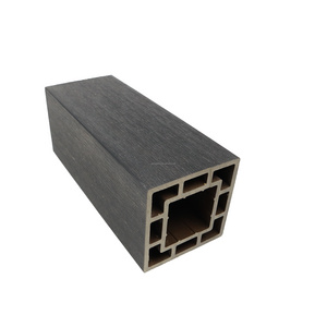 wood plastic composite wpc post for outdoor private fence/garden wpc fence co-extruded wood