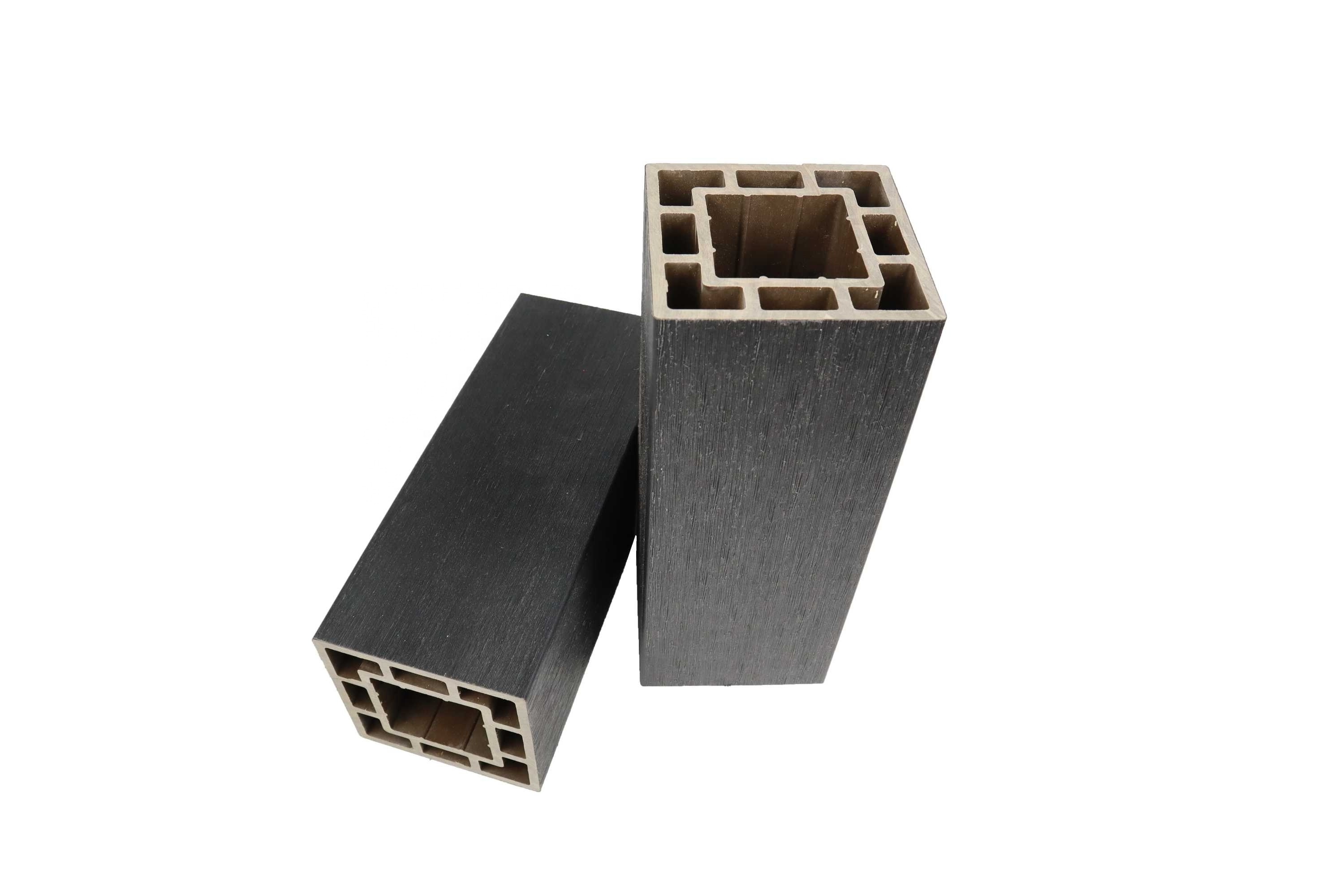 wood plastic composite wpc post for outdoor private fence/garden wpc fence co-extruded wood