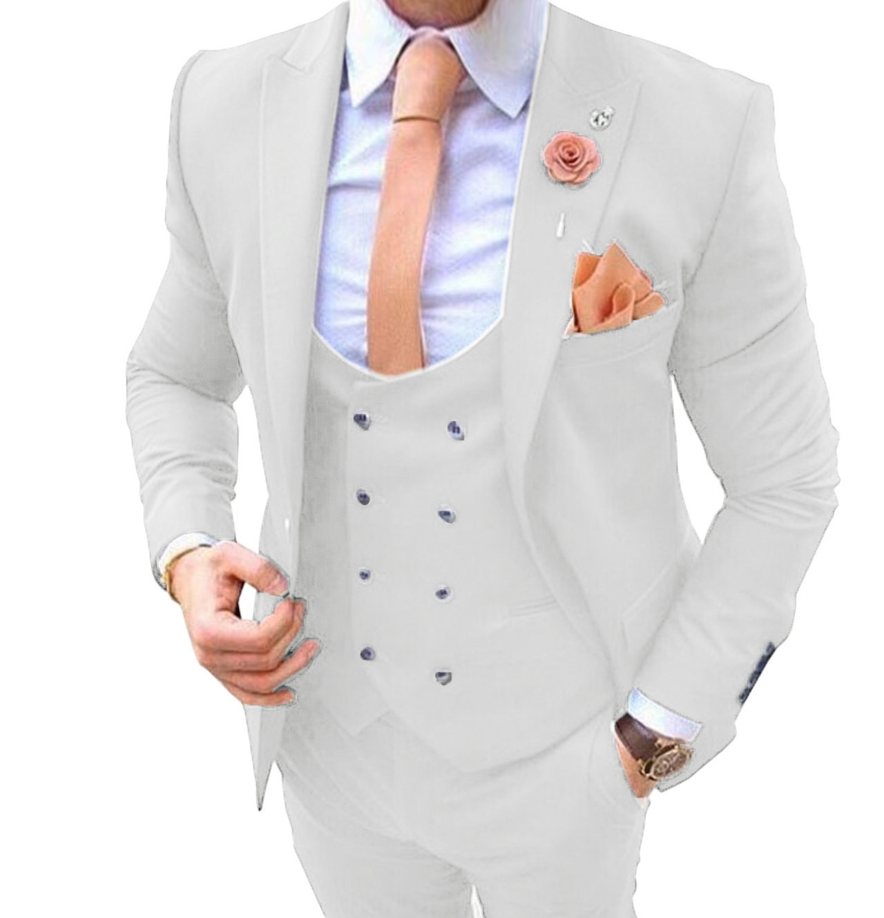 S0439H 2024 Men's Three-piece Casual Wear Men's Fashionable and Handsome Suits