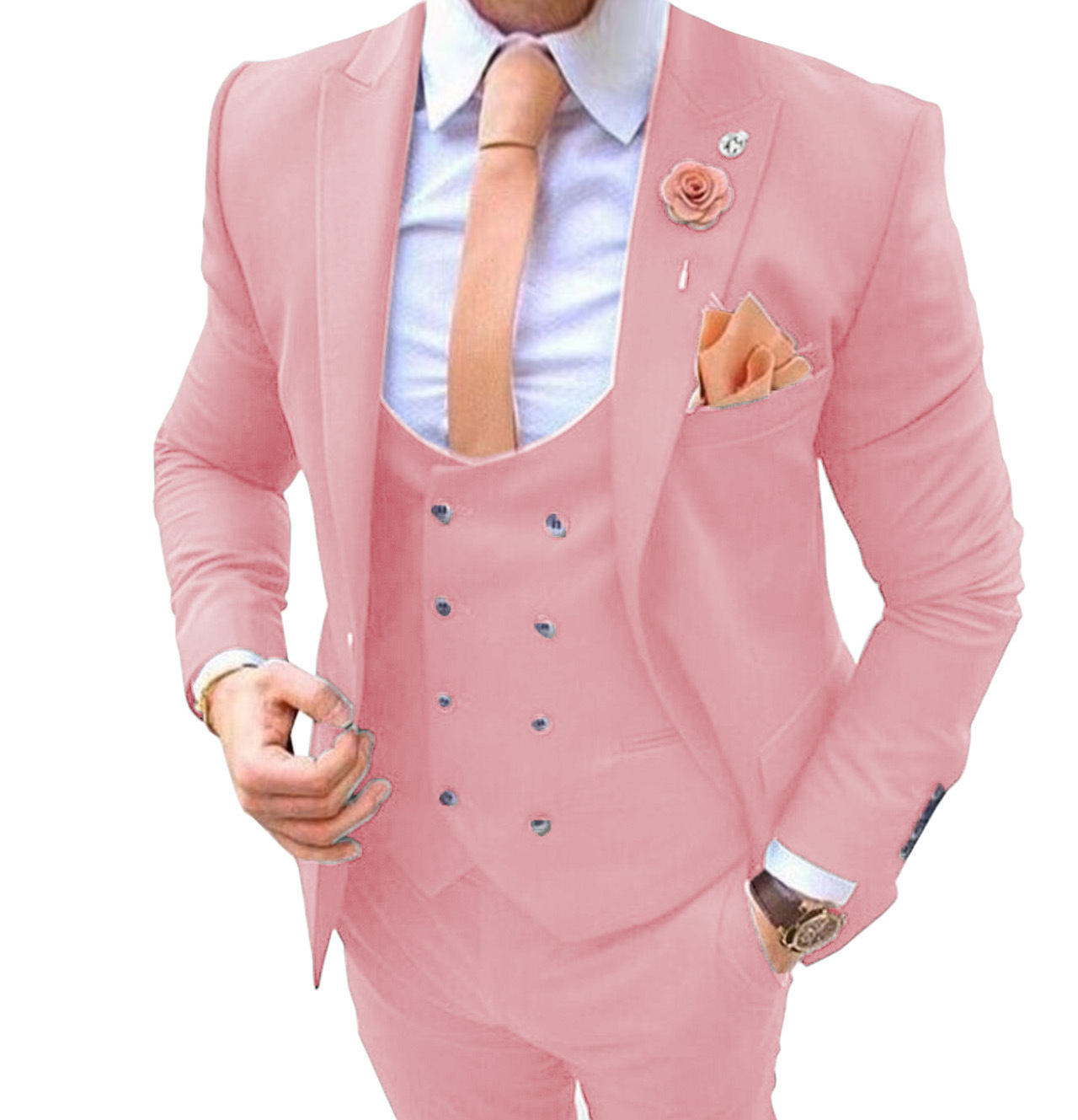 S0439H 2024 Men's Three-piece Casual Wear Men's Fashionable and Handsome Suits