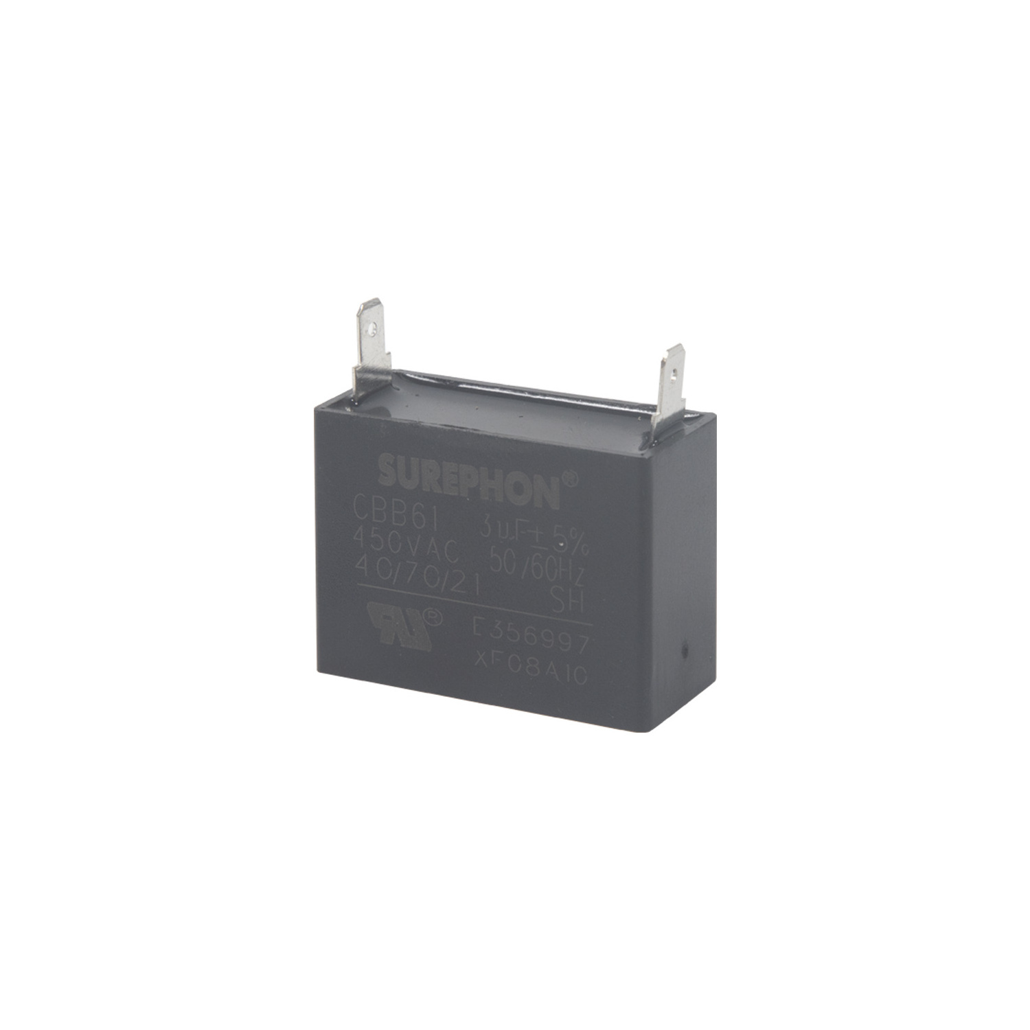 Surephon CE TUV UL made in Vietnam Cbb61 Capacitor For electrical Fan start and run  with pins