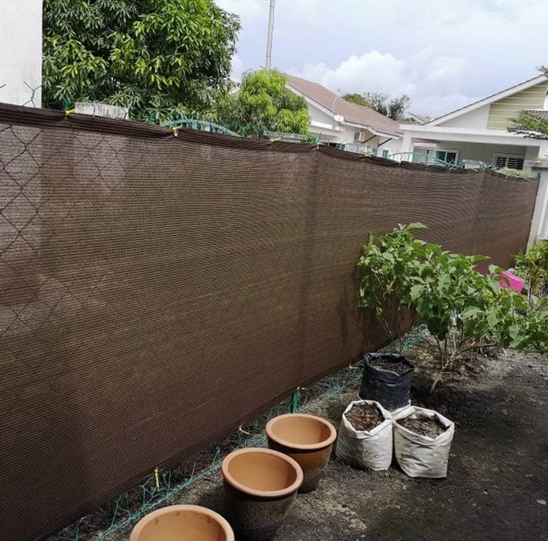 Easy and Simple to Handle 30%-98% Shade Rate HDPE Shade Net Brown Shade Cloth