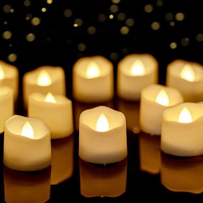 Warm Light Flameless Tea Light Mini Candles LED Lights LED Candle