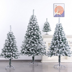 45cm-4m Giant Outdoor & Indoor Artificial Flocked Christmas Tree for Christmas Decorations