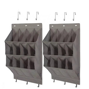 2 Pack over Door Shoe organizer Rack Hanging wall Shoe Organizer with Large Deep Pockets