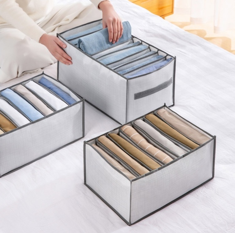 Portable Folding T-Shirts Storage Drawers Compressed Underwear Organizer Box