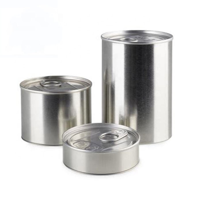 Wholesale Round Metal Ring Pull Tab Press Tin Can Candy Cookies Box Dry Herb Tin with Easy Open Lid