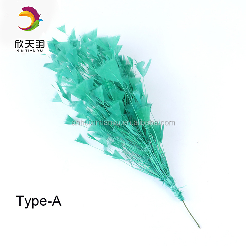 Dyed Color Headdress Flower Millinery Flower Supplies Millinery Feathers