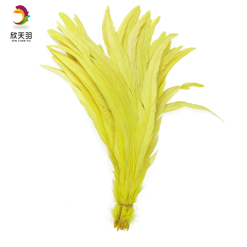 Wholesale Fluffy Beautiful dyed Rooster Tail Feathers For DIY Craft/Dress/Carnival Party Decoration