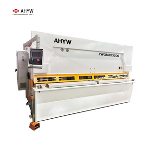 Low Noise YWGS 6X3200 Reliable Gear Pump Running Hydraulic CNC Guillotine Steel Plate Shearing Machine