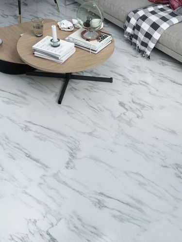 4mm Marble Look White Color Luxury Vinyl Plank Flooring Tile SPC Vinyl Flooring