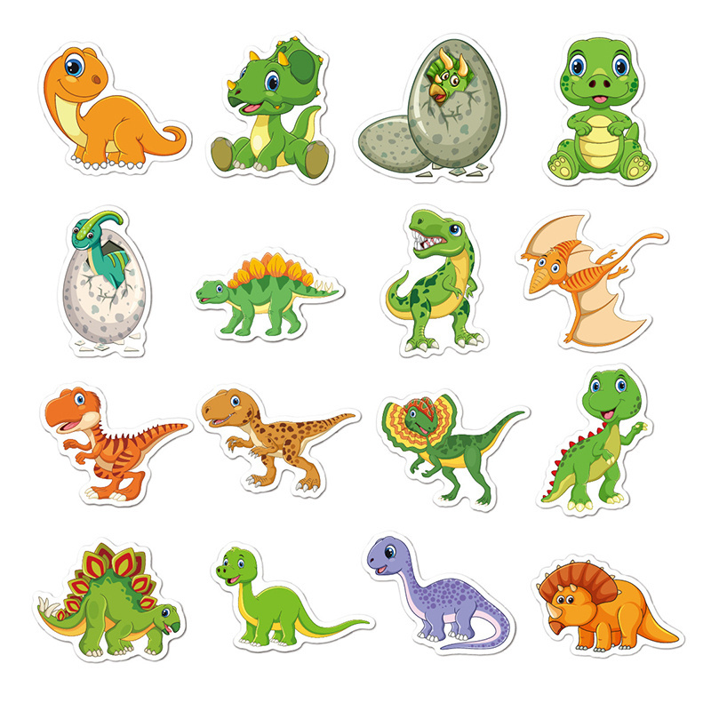 Factory Outlet Die Cut Packing Logo Sticker Custom Waterproof Anime Vinyl Dinosaur Sticker