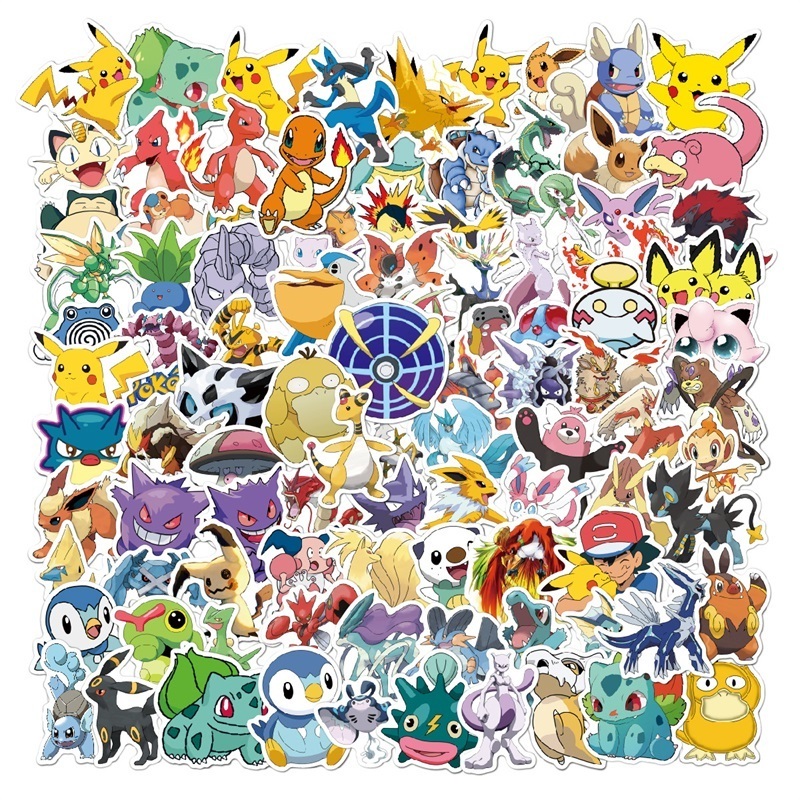 Children's Stickers Custom Printing Cartoon Vinyl Sticker Decals Die Cut Toy Sticker Sheet