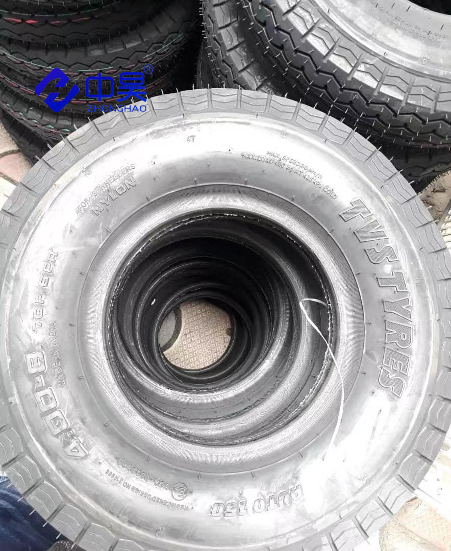 Three wheeler tyre 400-8 TVS TYRES llantas mototaxi llantas para moto Tricycle tire