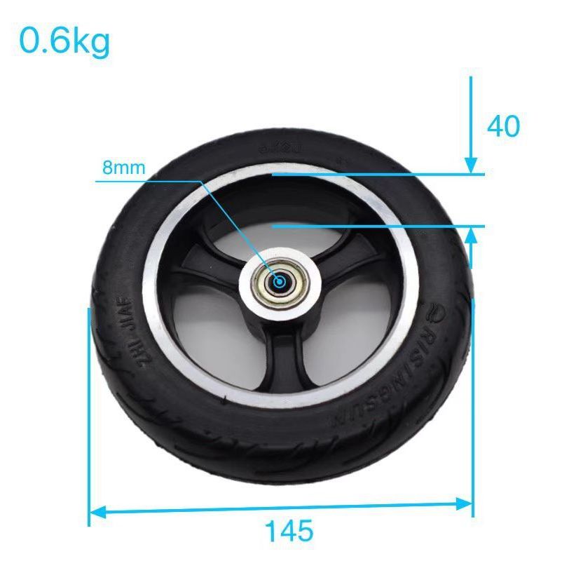 Fast wheel FO widened rear wheel 6x2 solid wheel electric scooter 145x40 solid tire hub tire