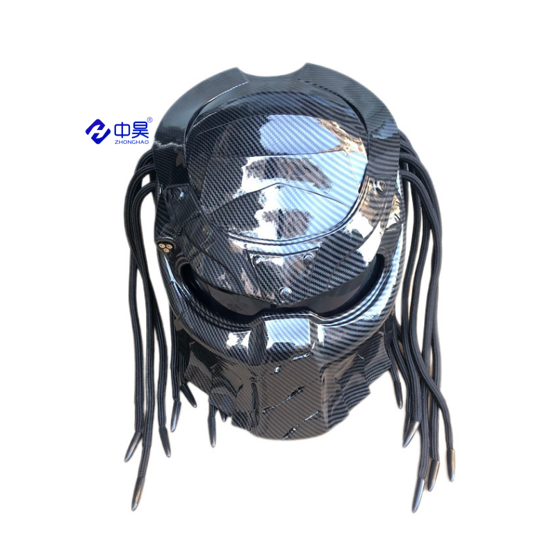 Motorcycle Predator Helmet Full Face Iron Man Helmet Carbon Fiber Superman Warrior Helmets