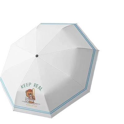 Rainfreem  Custom Logo 3 Folding Automatic Sun And Rain Water-Repellent Umbrella With Uv Protection umbrella