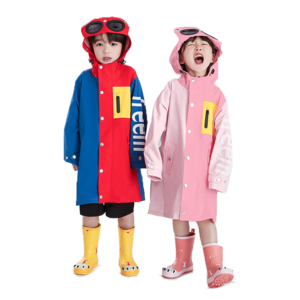 Lightweight Rain Poncho Waterproof Outwear Rainwear Toddler Kids Raincoat