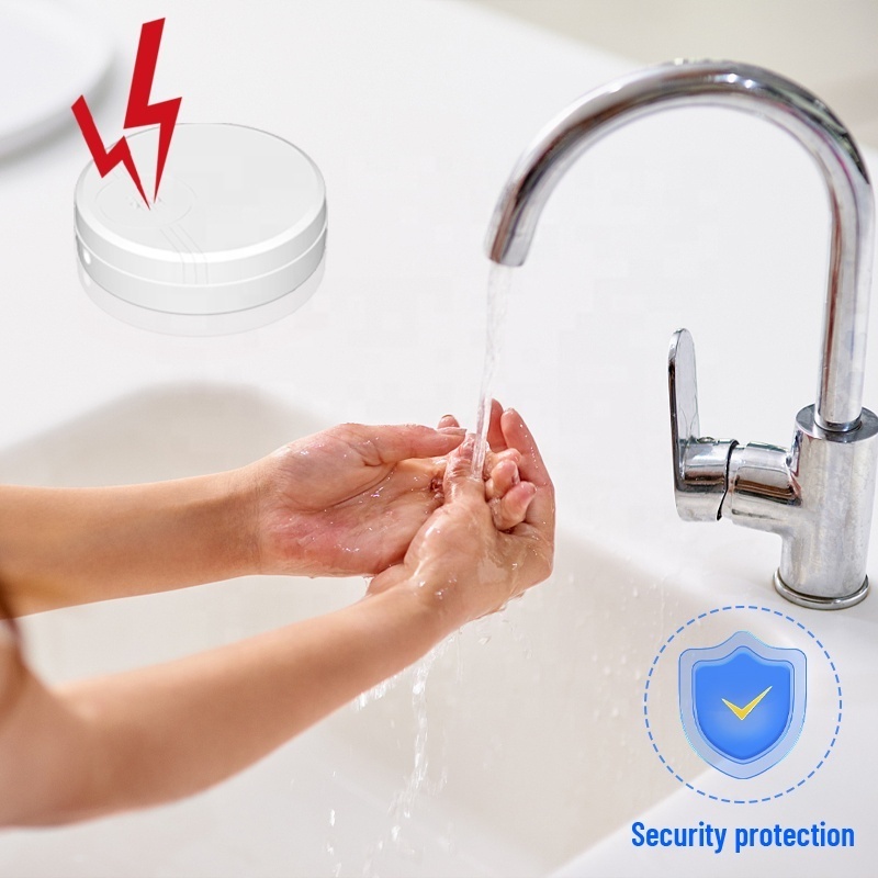 New design 135db water flow meter alarm water overflow bell leak detector for home safety system