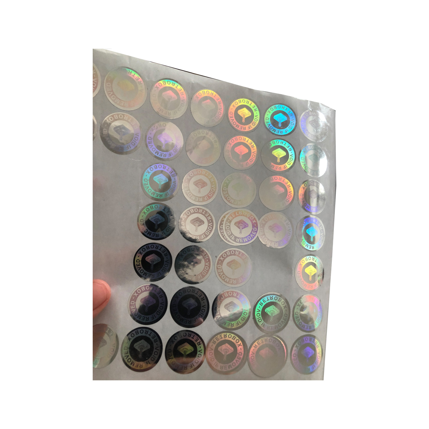 Machine made custom printing die cut 3d hologram sticker