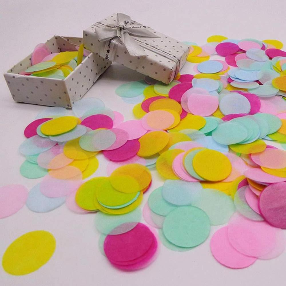 Round paper confetti 1 inch white tissue confetti for wedding parties, soap paper confetti