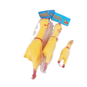 Custom Screaming Chicken Pet Stress Relief Fun Resistant To Biting Chewing Toy Pet Chewing Toy