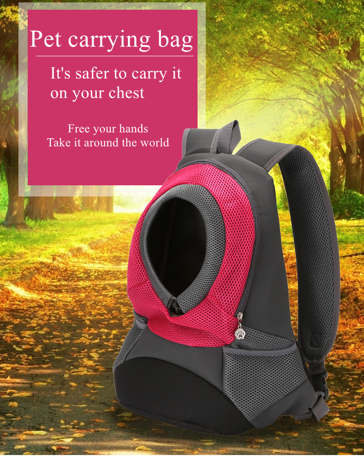 High Quality Breathable Outdoor Portable Travel Bag Holder Saddle Hiking Pet Carrier Dog Backpack