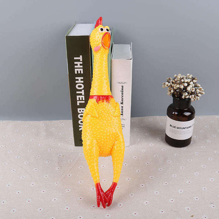 Custom Screaming Chicken Pet Stress Relief Fun Resistant To Biting Chewing Toy Pet Chewing Toy