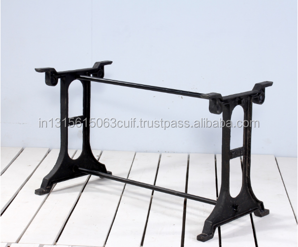 Cast iron singer communal bar table base