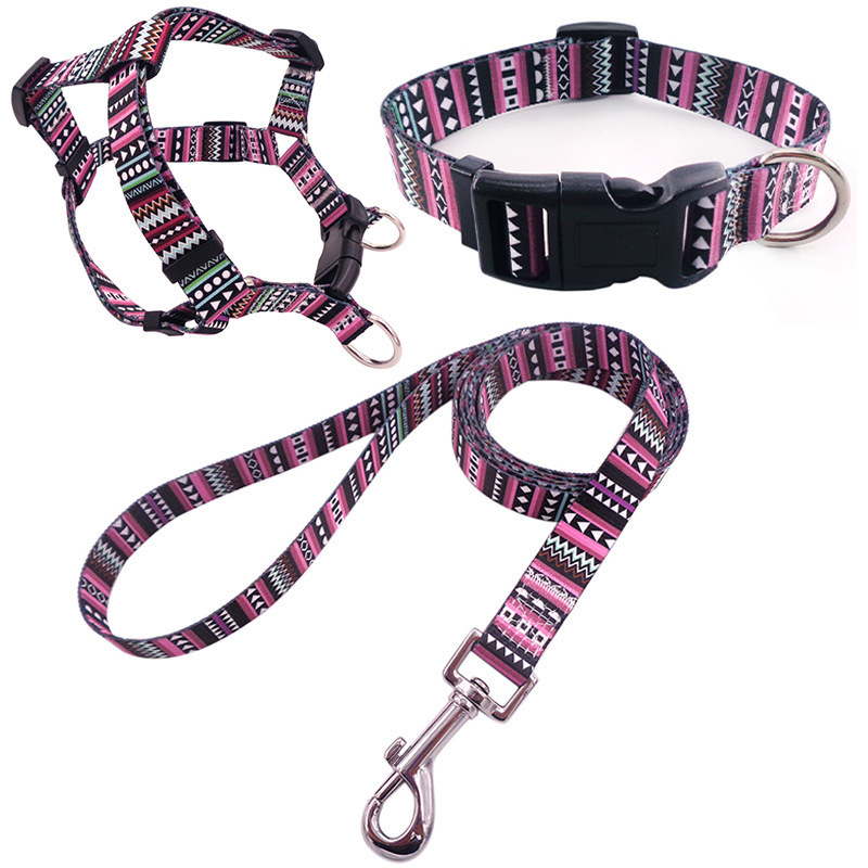 Manufacturers Free Sample Nylon Adjustable Pet Harness Reversible Dog Harness Set Luxury design Custom Dog Harness