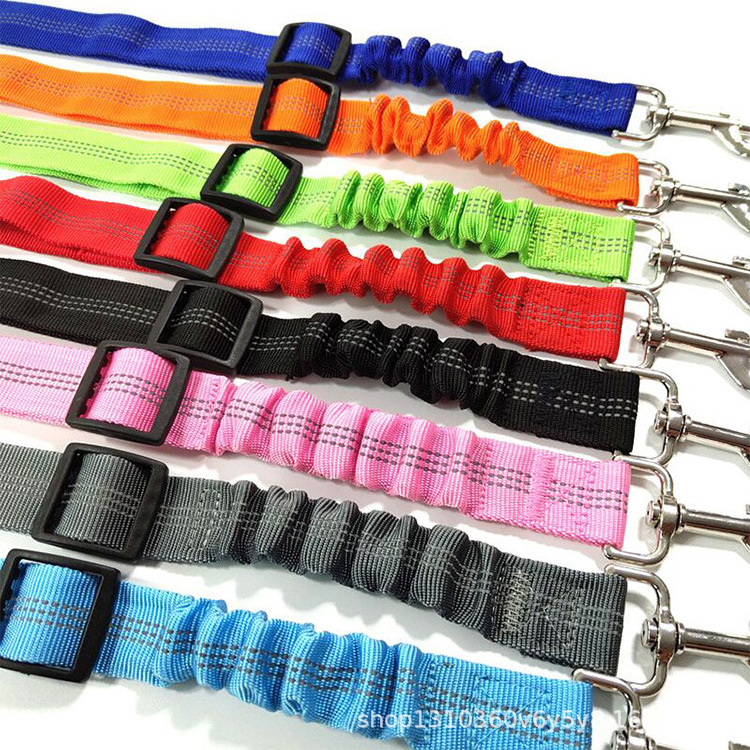 Adjustable Pet Car Seat Belt Nylon Lead Dog Leash Backseat Safety Belt OEM Custom Designer Dog Harness Collar Pet Accessories