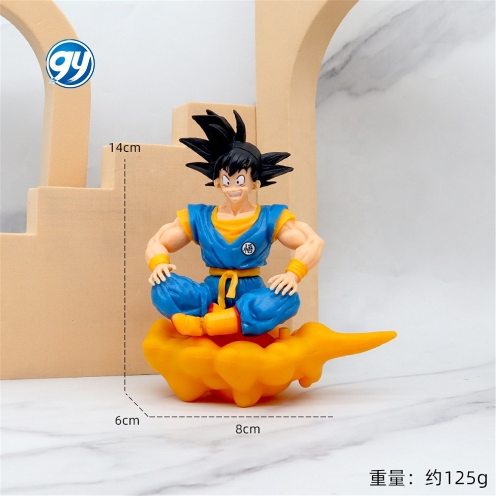 Home decoration figurine toys 13.5cm goku vegeta broly figure Somersault Cloud doll anime action figures