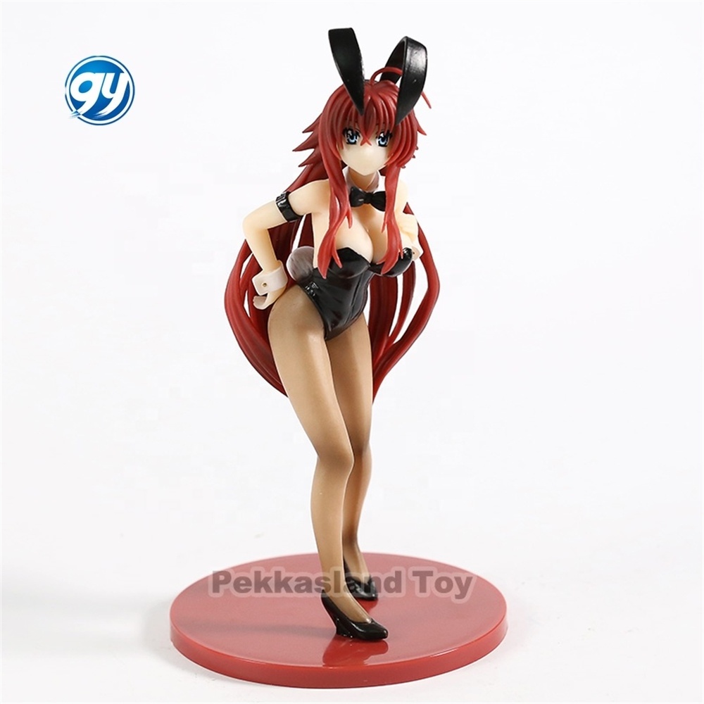 Figuras de 20CM Sexy Cartoon Girls High School DxD Rias Gremory Bunny Girl Ver. PVC Anime Model Toy Manga Action Figures