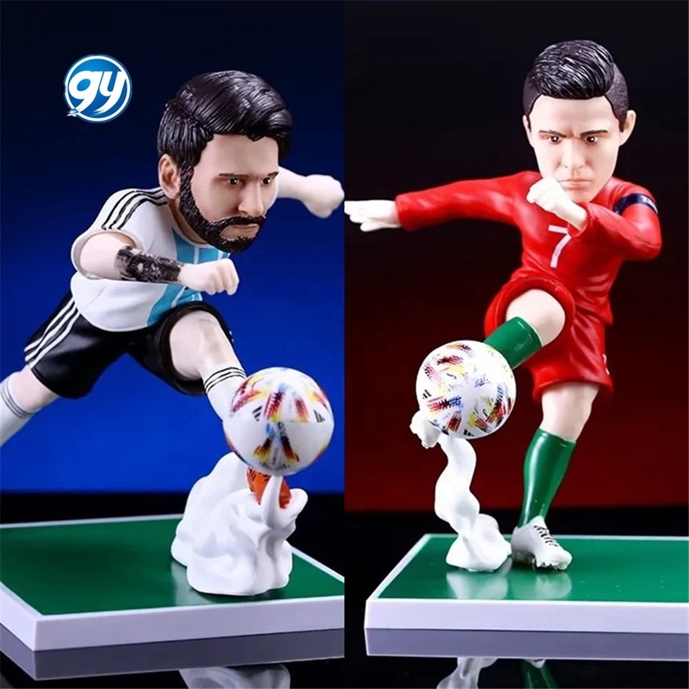 Soccerwe World Events C.figure ronaldo Messi Model Collection PVC 17cm Football Star Doll Football Tournament Souvenirs Toys