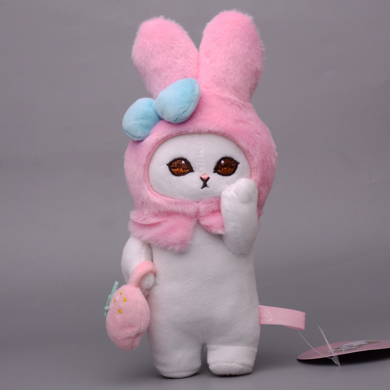 New Cute Sanrios Kawali Kuromi My Melody Cinnamoroll Pillow Cat toysie Keychain Stuffed plush figure toys dolls for kids