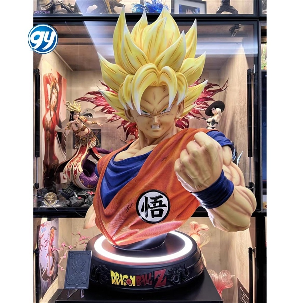 Figuras de accion coleccion  Life Size 1:1 Fiberglass Resin crafts Goku Vegeta Statue Sale anime figure Dragoned a ball z toys