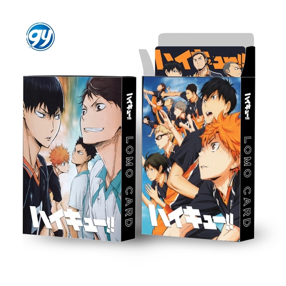 30pc/box Haikyuu!! Double-sided Large Cards LOMO Animation  Boxed HD 3R Photo Card