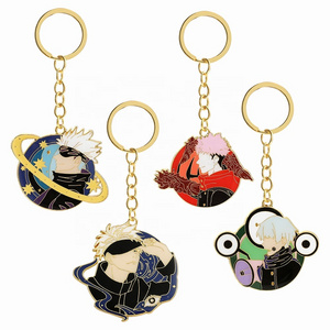 Spell Back To War Five Enlightenment Character Keychain Ri Man Second Dimension Knotweed Youren Key Chain Bag Car Hanging