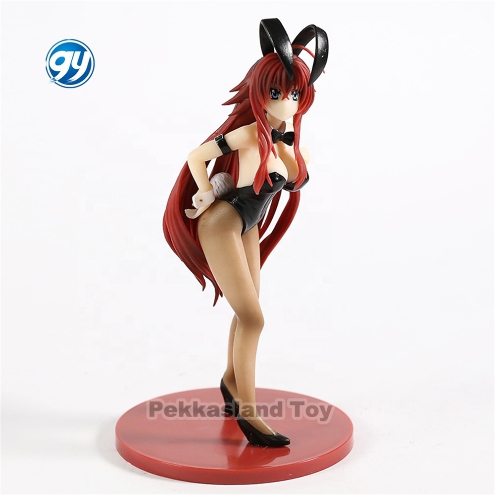 Figuras de 20CM Sexy Cartoon Girls High School DxD Rias Gremory Bunny Girl Ver. PVC Anime Model Toy Manga Action Figures