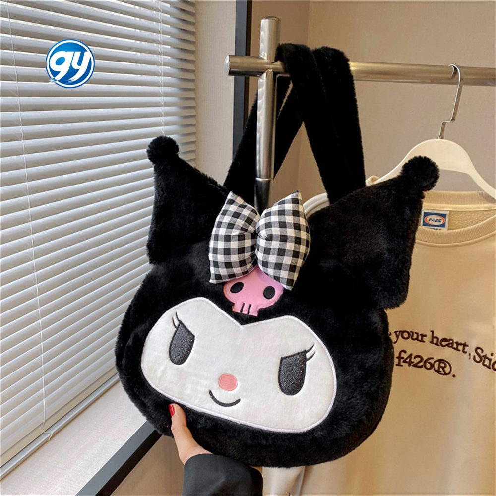 GY bolsos pouch Large Sanrio Kuromi Handbag Bags Children's Plush Handbags bolsa mochila