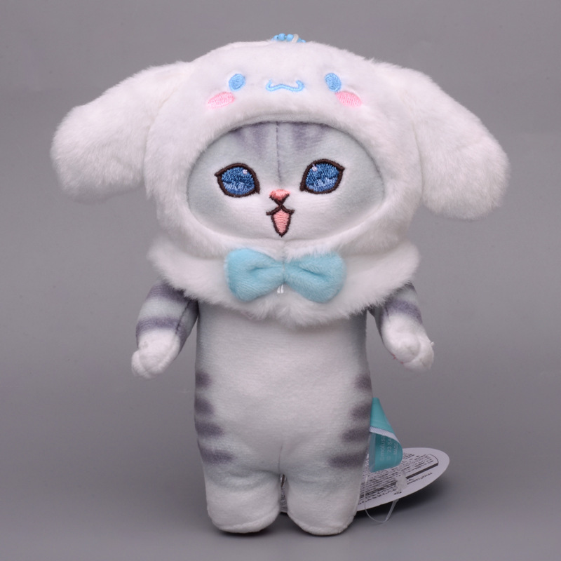 New Cute Sanrios Kawali Kuromi My Melody Cinnamoroll Pillow Cat toysie Keychain Stuffed plush figure toys dolls for kids